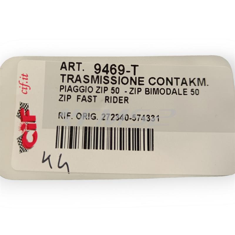 Trasmissione contachilometri .Piaggio zip 2a serie, zip fast (CIF), ricambio 9469-T