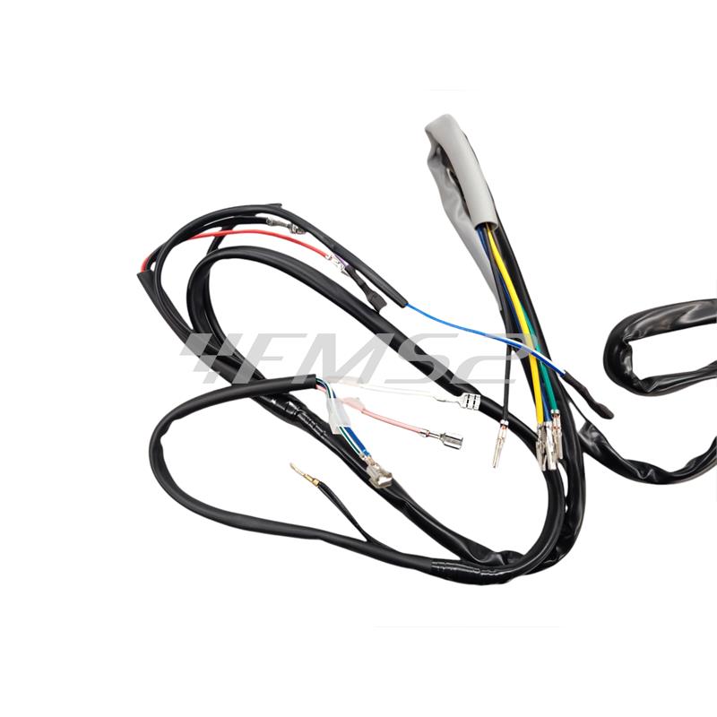 Impianto elettrico cif completo di connettore per Piaggio Vespa PK50s con frecce e telaio v5x2t. sim.243203, ricambio 9610