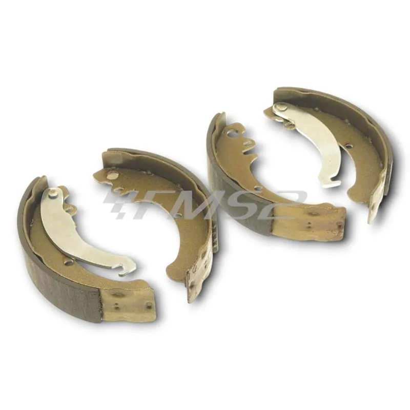 Serie ganasce ceppi freno posteriori ruota destra e sinistra originali Piaggio per Ape 50 tutte le versioni, ricambio BS0074