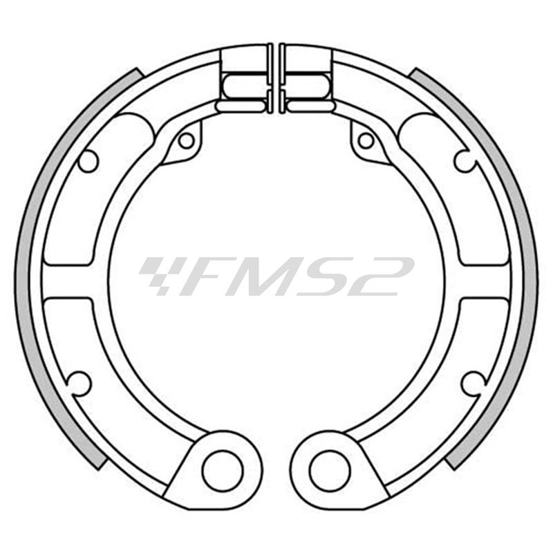 Ganasce freni a tamburo posteriore Vespa 50 (125x20) (CIF), ricambio GF0130