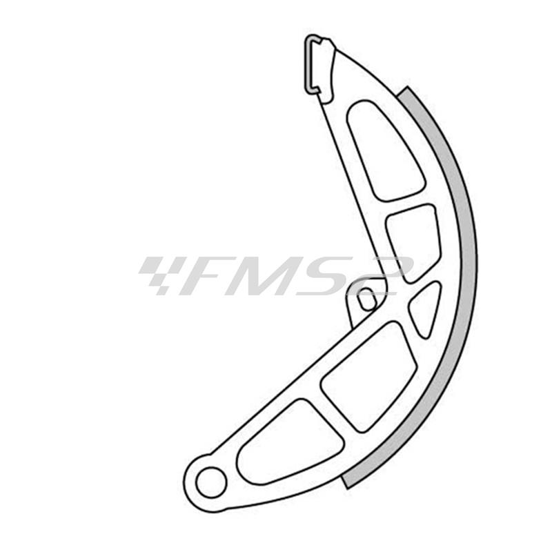 Ganascia freno posteriore Newfren per ciclomotori Piaggio Ciao , Bravo, Si, Boxer, Boss, Cba (CIF), ricambio GF0190