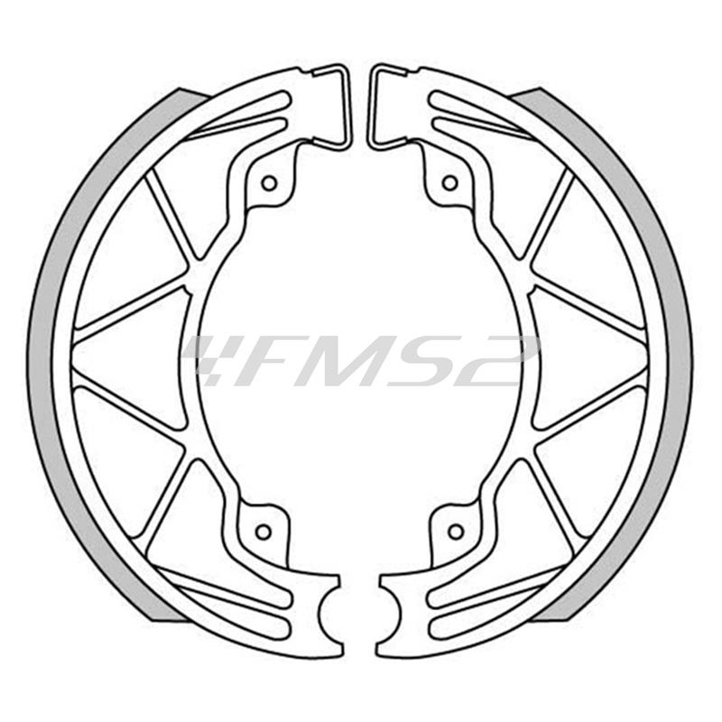 Ganasce freni a tamburo posteriori Cif per Runner 125-180, Hexagon 125 l, ricambio GF0268