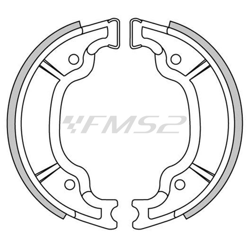 Ganasce freni a tamburo posteriori Cif per Yamaha yp 125, Majesty R, ricambio GF1303