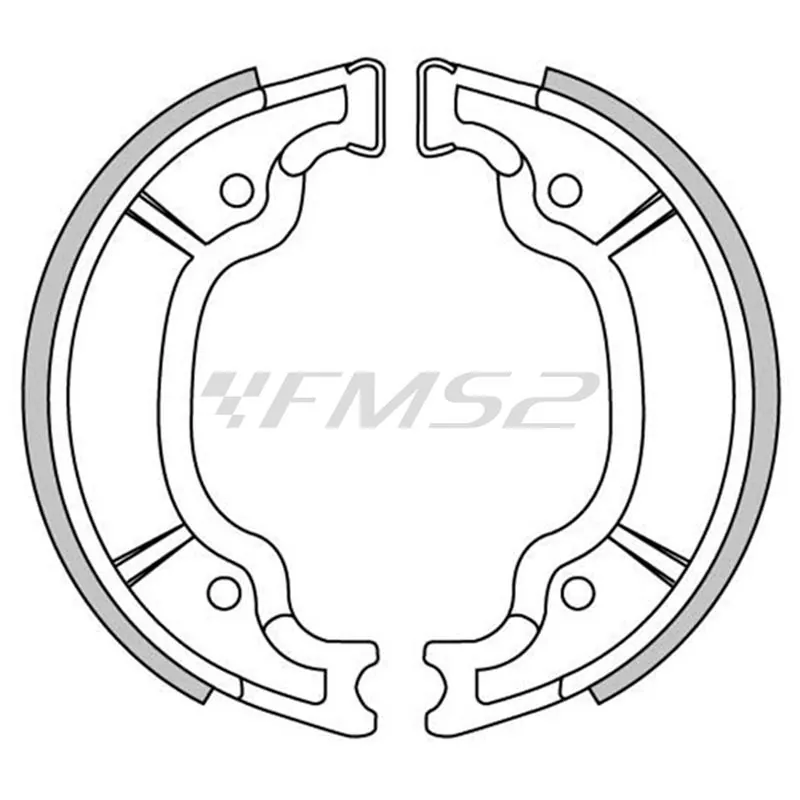 Ganasce freni a tamburo posteriori Cif per Yamaha yp 125, Majesty R, ricambio GF1303