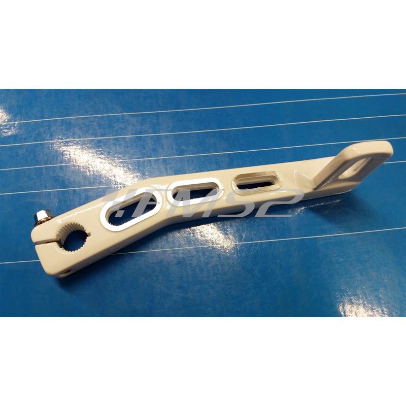 Pedale leva messa in moto in alluminio modello dakota bianca per scooter con motore minarelli aria e liquido, ricambio 77090573