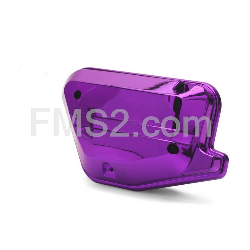 Coperchio scatola filtro aria one italia per Booster- BW'S  di colore viola cromato, ricambio 77114052
