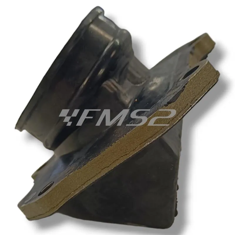 Collettore aspirazione One Italia in gomma con attacco a 5 viti per motori Rotax montati sulla Aprilia RS  125 cc prodotte dal 1999 fino al 2010 e Aprilia 125 cc Tuono, ricambio 77140660