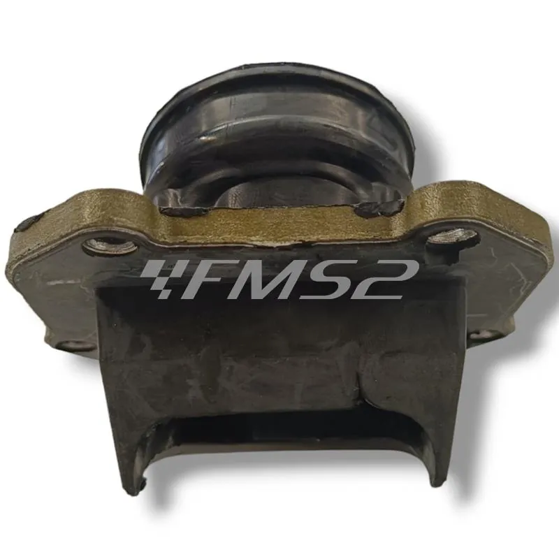 Collettore aspirazione One Italia in gomma con attacco a 5 viti per motori Rotax montati sulla Aprilia RS  125 cc prodotte dal 1999 fino al 2010 e Aprilia 125 cc Tuono, ricambio 77140660