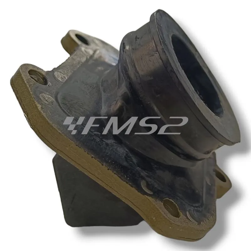 Collettore aspirazione One Italia in gomma con attacco a 5 viti per motori Rotax montati sulla Aprilia RS  125 cc prodotte dal 1999 fino al 2010 e Aprilia 125 cc Tuono, ricambio 77140660