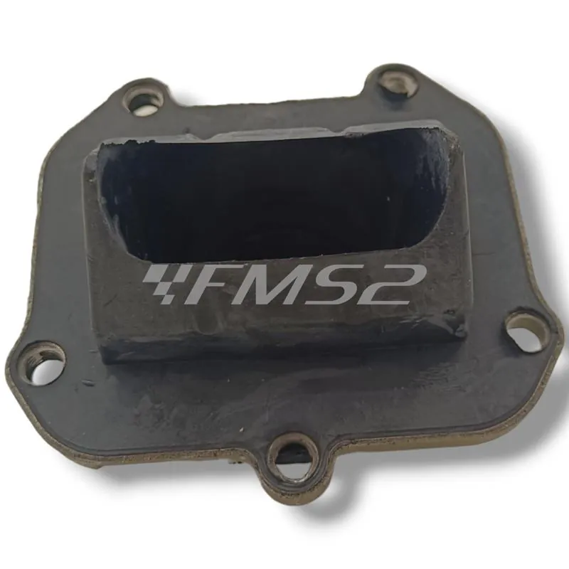 Collettore aspirazione One Italia in gomma con attacco a 5 viti per motori Rotax montati sulla Aprilia RS  125 cc prodotte dal 1999 fino al 2010 e Aprilia 125 cc Tuono, ricambio 77140660