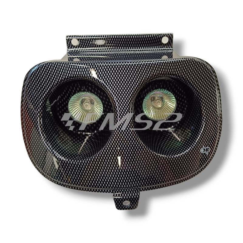 Fari alogeni Booster colore carbonio (One Italia), ricambio 77201315