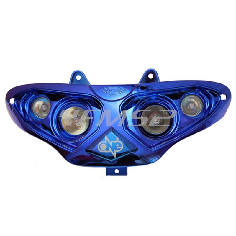 Maschera fanale Runner blu cromato (One Italia), ricambio 77201367