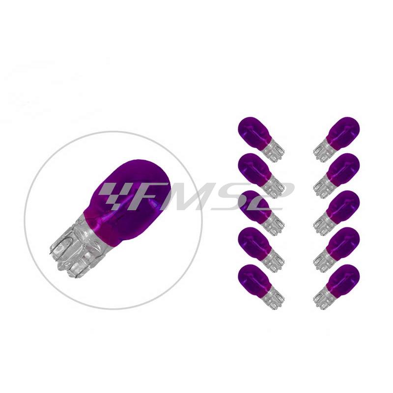 Lampadina One Italia 12 Volt 10 Watt T13, colore viola, ricambio 77220134