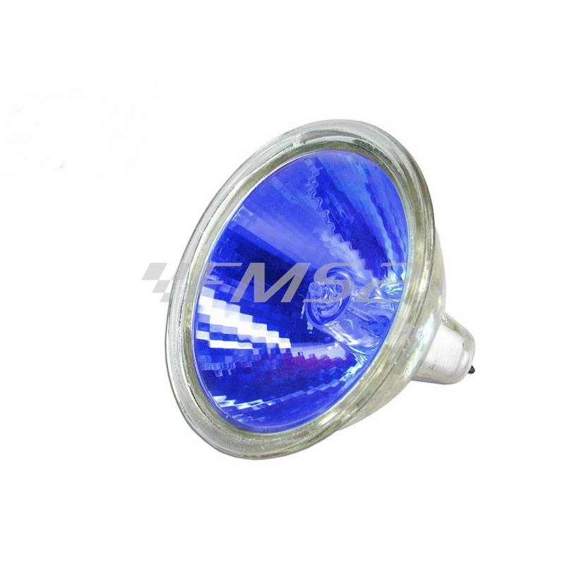 Lampadina One Italia dicroica 12 Volt 20 Watt, colore blu, ricambio 77222101