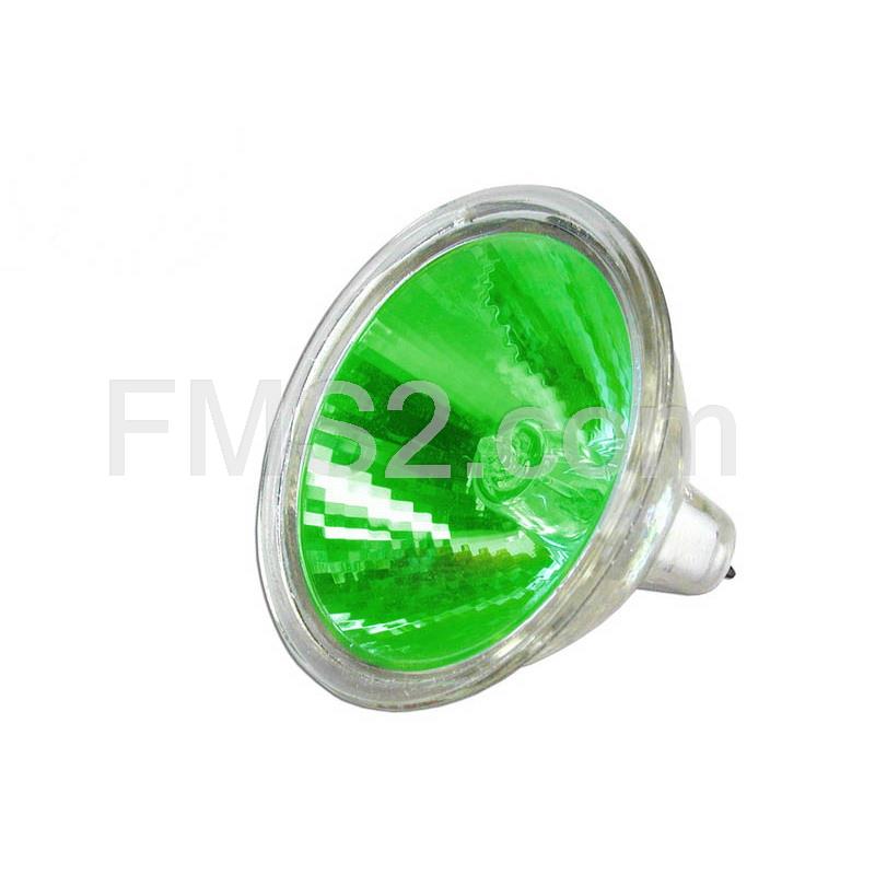 Lampadina One Italia 12 Volt 20 Watt dicroica, colore verde, ricambio 77222102