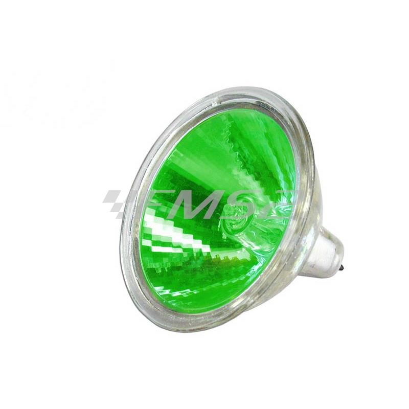 Lampadina One Italia 12 Volt 20 Watt dicroica, colore verde, ricambio 77222102