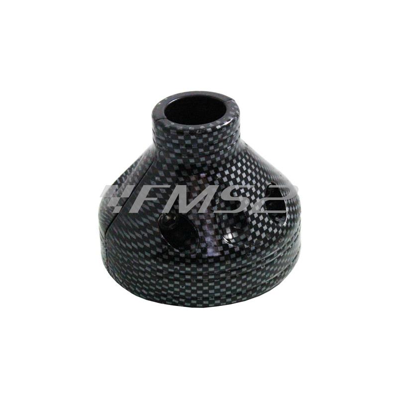 Coperchio perno ruota posteriore carbon look T-MAX 500 (One Italia), ricambio 77282107