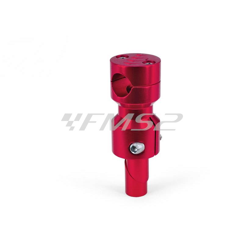 Supporto Piaggio Gilera rosso cromato (One Italia), ricambio 77303325B