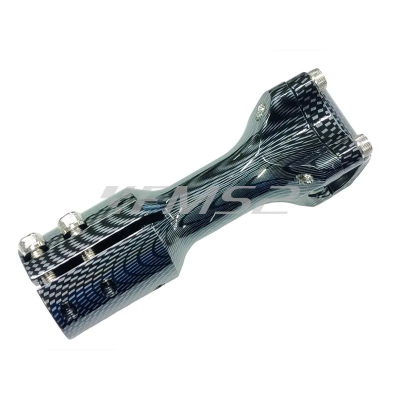 77303326C Supporto manubrio One colore carbon look in alluminio per manubri naked con fissaggio a 4 viti per scooter MBK Booster spirit versione bassa