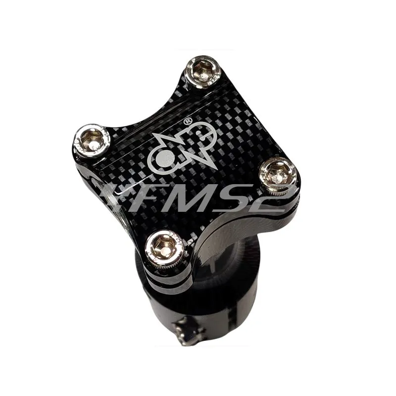 77303326C Supporto manubrio One colore carbon look in alluminio per manubri naked con fissaggio a 4 viti per scooter MBK Booster spirit versione bassa
