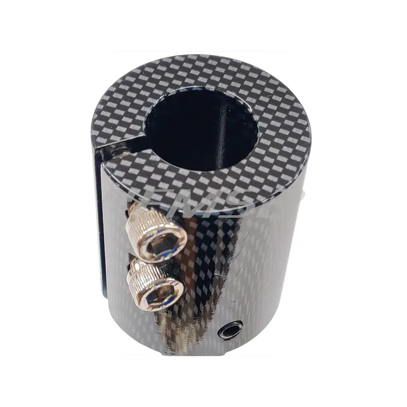 77303326C Supporto manubrio One colore carbon look in alluminio per manubri naked con fissaggio a 4 viti per scooter MBK Booster spirit versione bassa