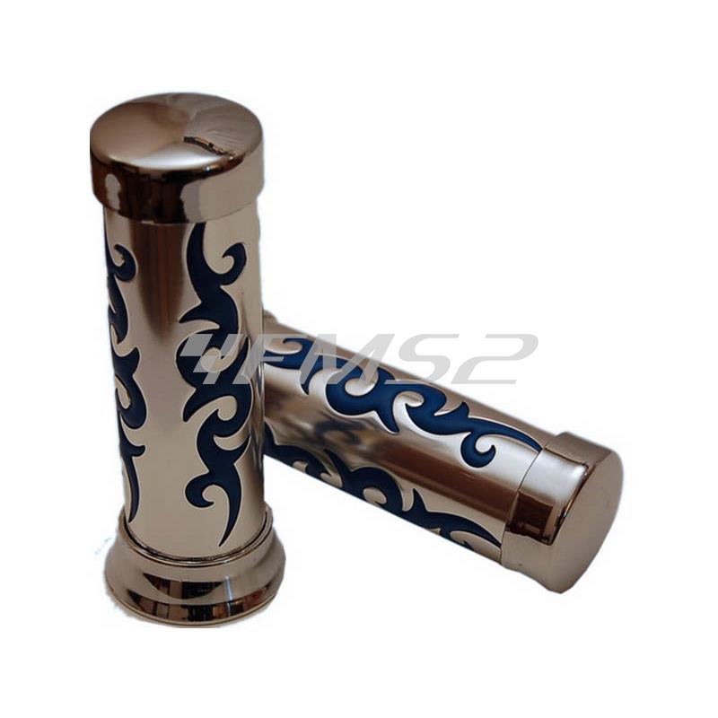 Manopole eagle alluminio - blu' (One Italia), ricambio 77344058C