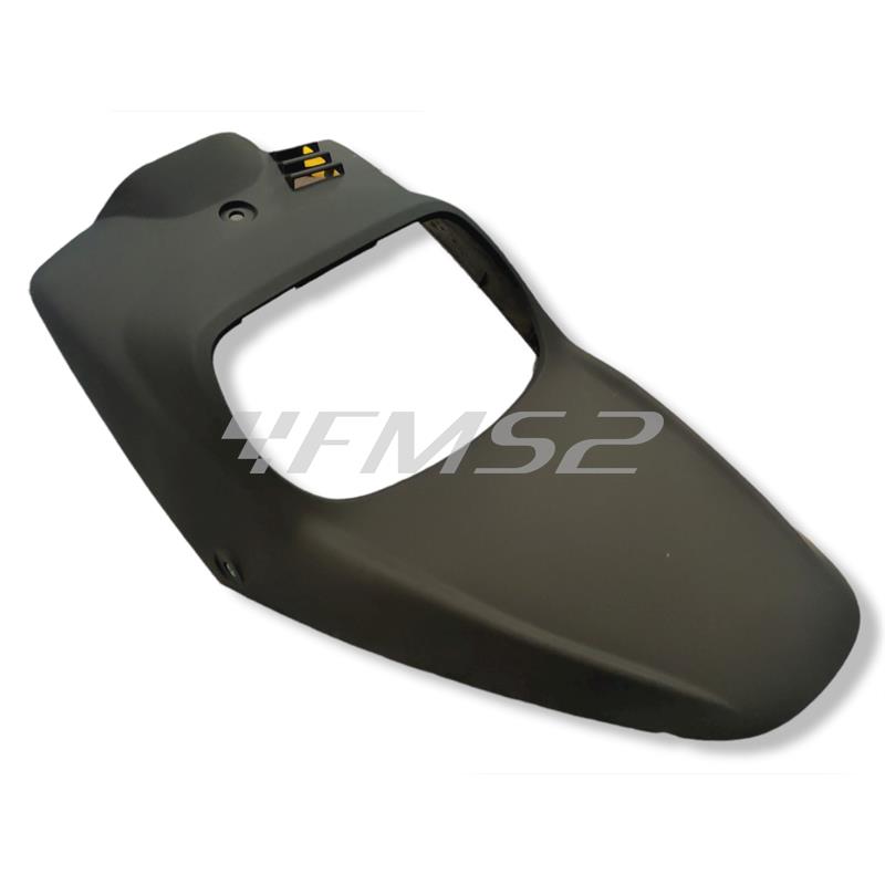 Kit carene ONE di colore nero opaco 4 pezzi per scooter Mbk Booster spirit prodotti fino al 2003 e Yamaha original Bw's prodotti fino al 2003, ricambio 77366419