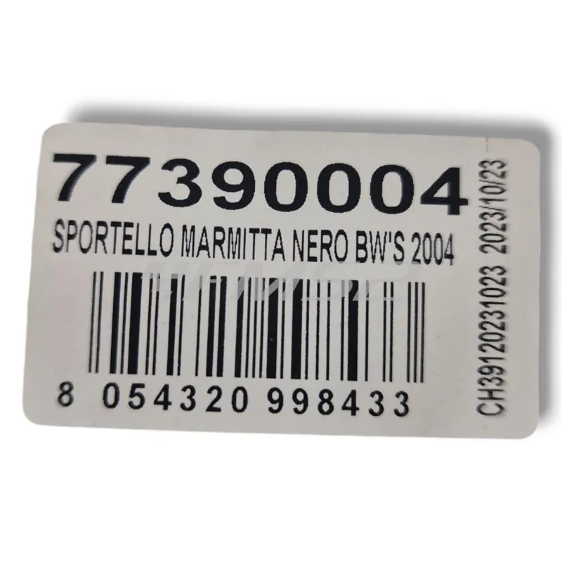 77390004 Sportello marmitta nero BW'S  2004 (One Italia)