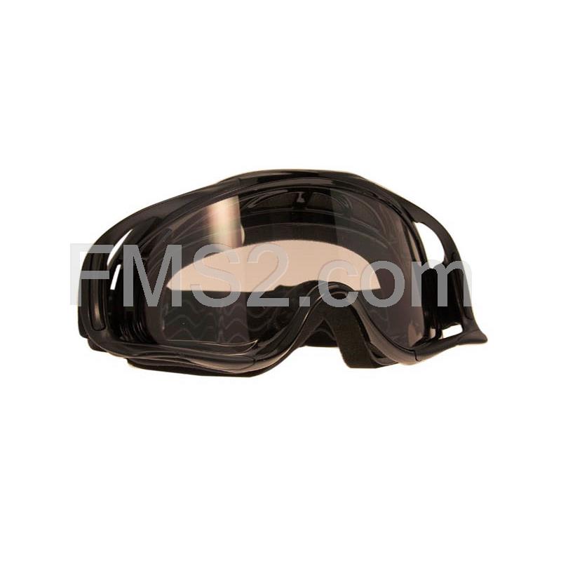Occhiale modello Racing da cross di colore nero (One Italia), ricambio 77447012