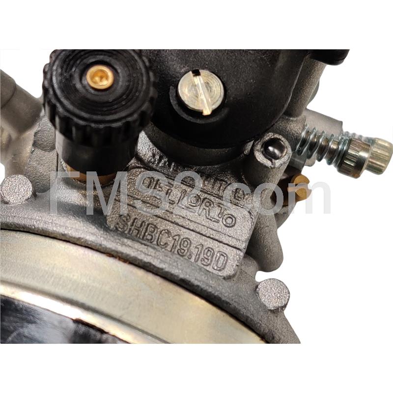 Carburatore dell'orto shbc 19.19 d taratura 785 per ciclomotori con motori Minarelli - fbm e applicazioni varie su collettore maschio in alluminio, ricambio 00785