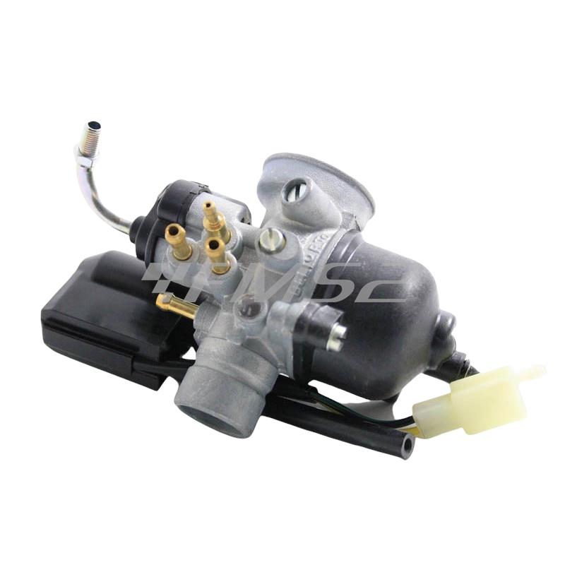 Carburatore Dell'Orto phva 12 ps completo di starter automatico per scooter 50 con motore Minarelli orizzontale aria e liquido, ricambio 01486