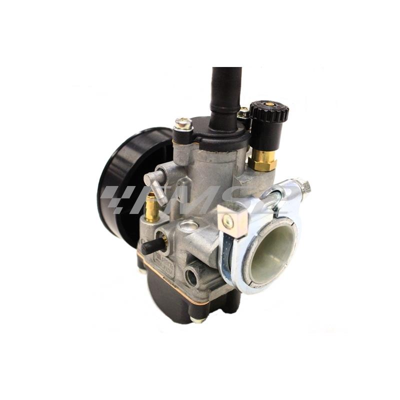 Carburatore Dell'Orto phbg 19 cs con taratura standard, attacco miscelatore, fissaggio femmina cavo per collettori in alluminio e attacco filtro, ricambio 02575