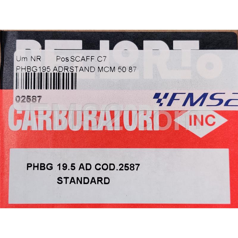 Carburatore Phbg195 Adrstand mcm 50 87, ricambio 02587