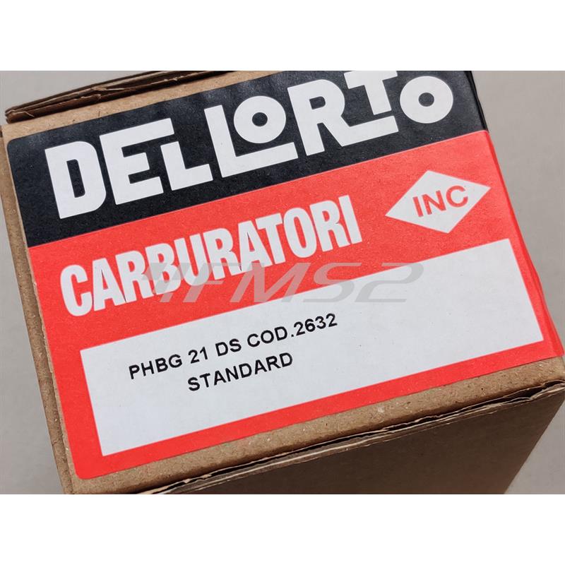 Carburatore Dell'Orto PHBG 21 DS taratura 02632 con miscelatore e senza attacco depressore, ricambio 02632