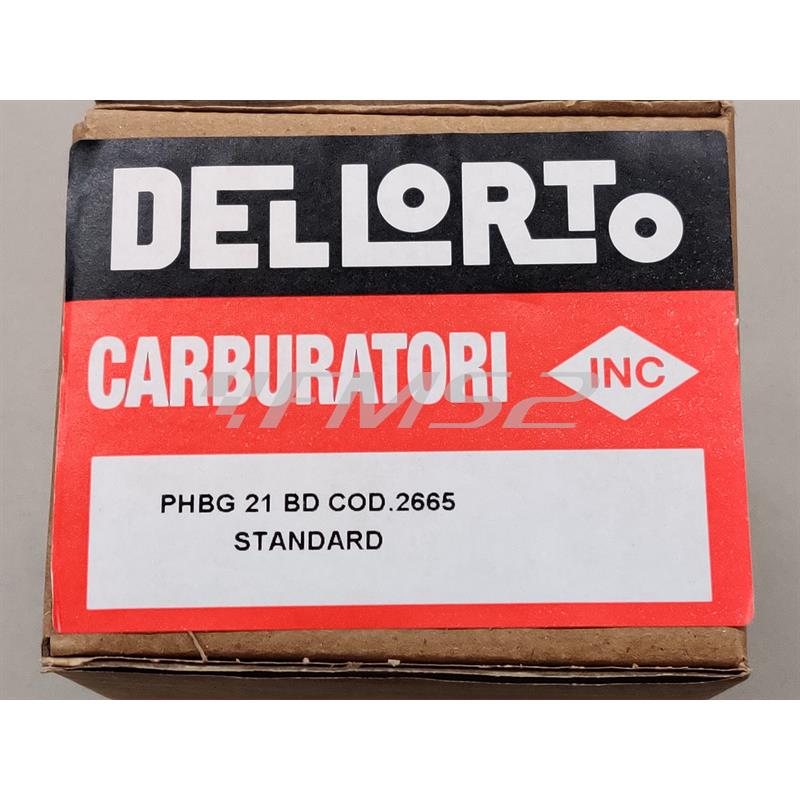 Carburatore dell'orto serie PHBG 21 BD con taratura standard per applicazioni varie, ricambio 02665