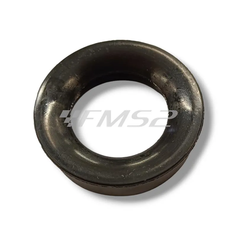 Raccordo dell'orto in plastica per fissaggio filtro aria filettato con diametro 41 x 1,25 mm e diametro 59,5 mm specifico per carburatori dell'orto PHBH, ricambio 100010082