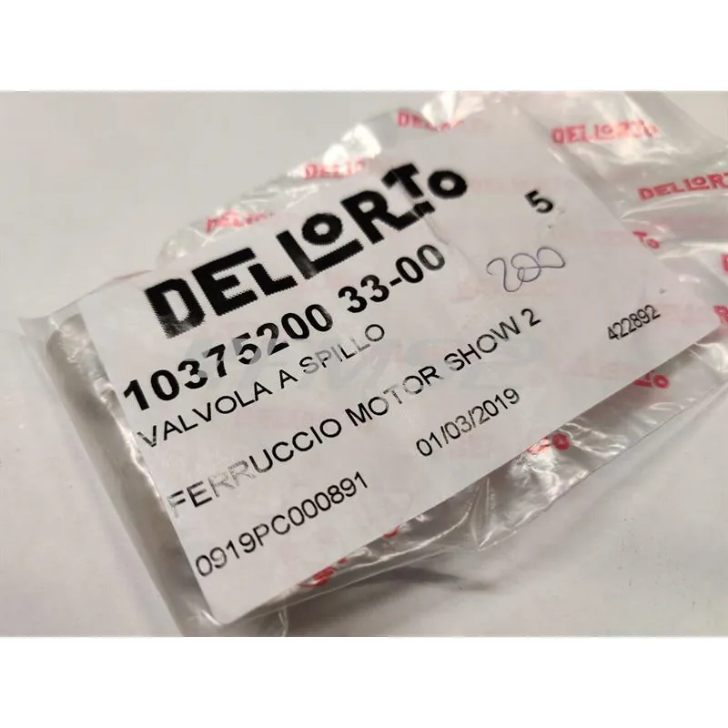 1037520033 Valvola a spillo completa di spillo benzina molleggiato con passaggio benzina da 200 per carburatori dell'orto