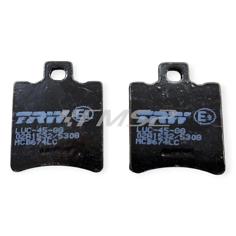 Pastiglie Freno TRW MCB674LC Semimetalliche Omologate per Scooter 50cc e cilindrate superiori con montaggio Anteriori/Posteriori