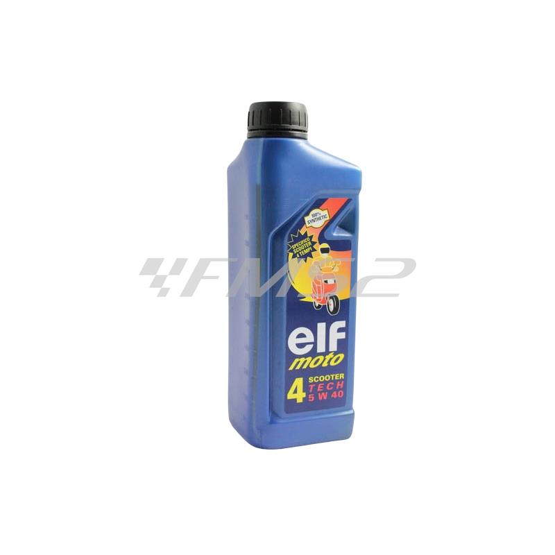 Olio motore ELF moto 4 scooter tech 5w40 sintetico, ricambio 000063