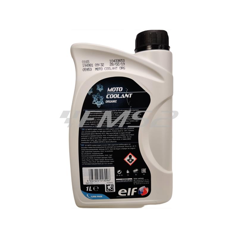最安 elf エルフ バイク用 クーラント MOTO COOLANT ORGANIC モト オーガニック ストレートタイプ 1L 213973 
