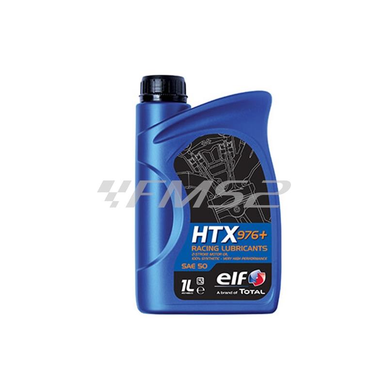 Olio ELF HTX 976+ racing oil 100% sintetico ad alte prestazioni per motori da competizione a 2 tempi, conf. da 1 litro, ricambio 187005