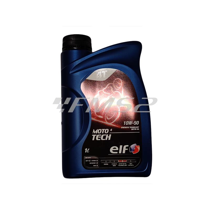 Olio Elf moto 4 tech 10w50 synthetic tecnology, ricambio 187360