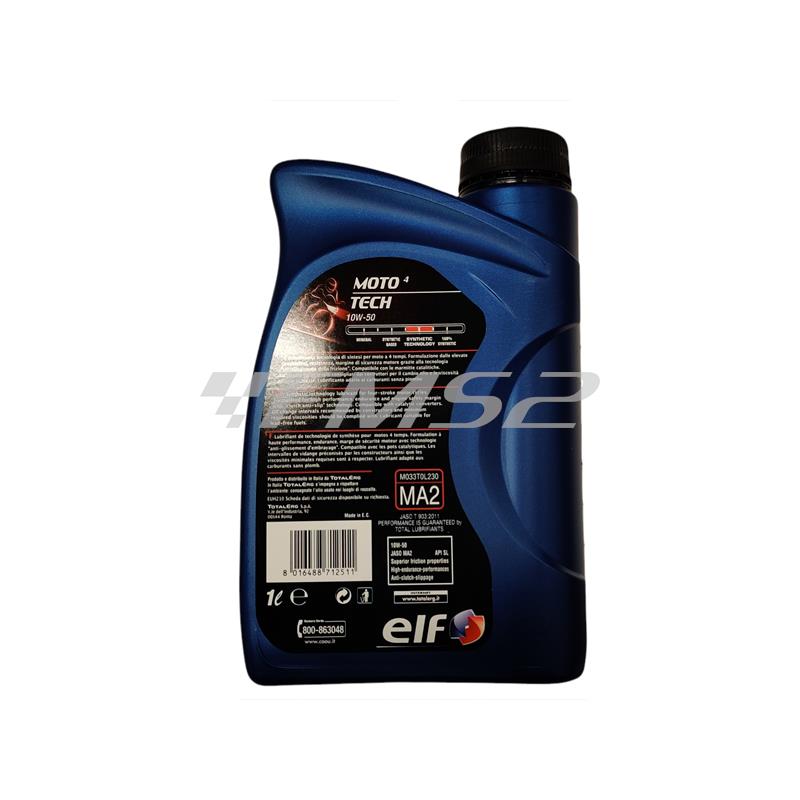 Olio Elf moto 4 tech 10w50 synthetic tecnology, ricambio 187360