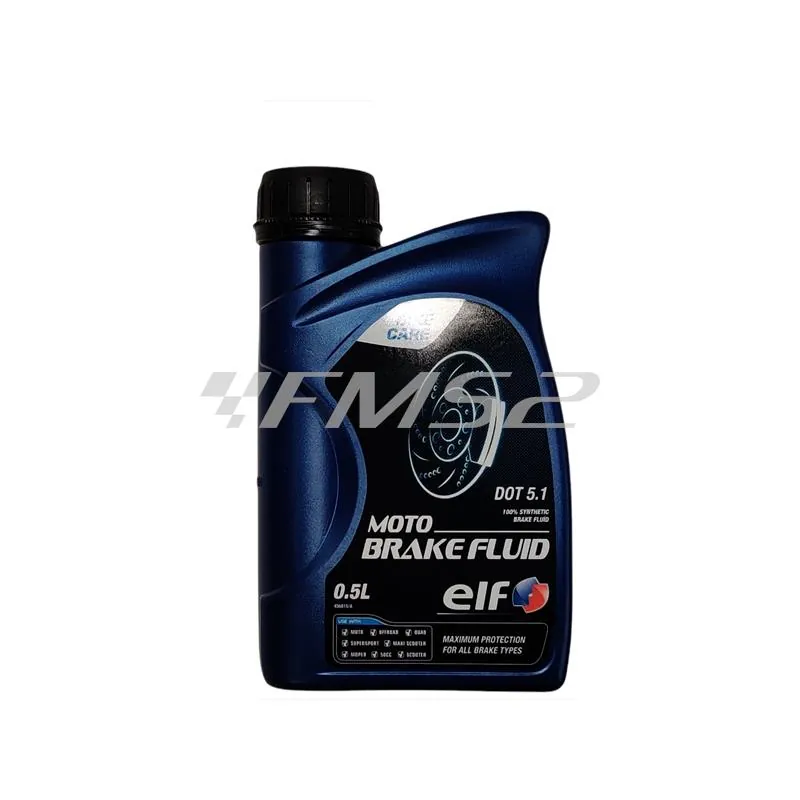 Elf moto brake fluid dot 5.1 500 ml, ricambio 194977