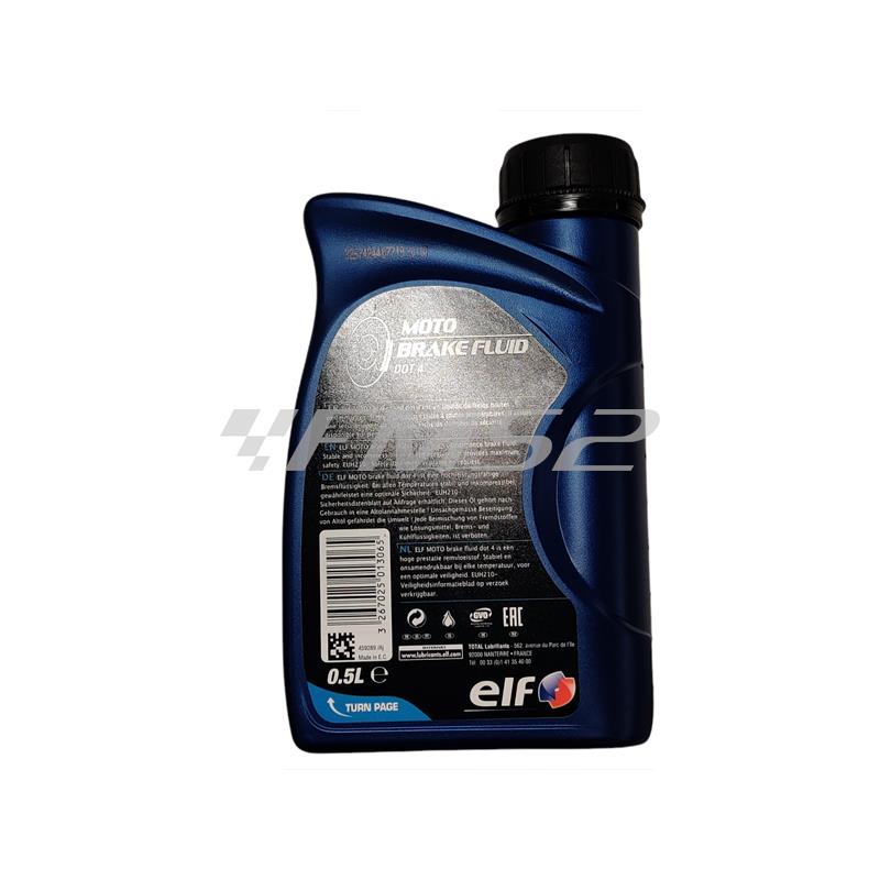 Olio freni idraulici Elf brake fluid dot 4 da 500ml, ricambio 194978