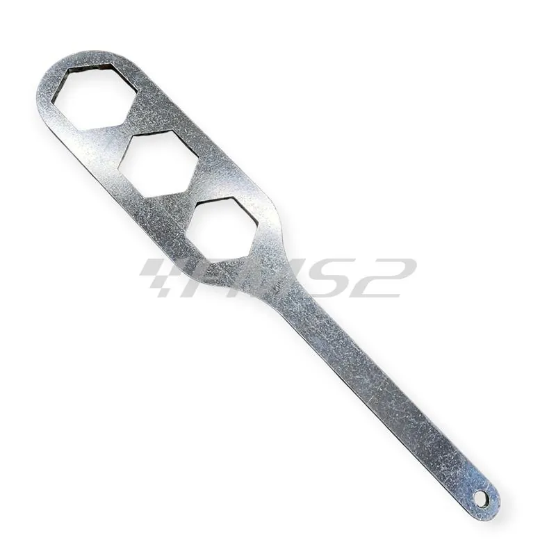 Chiave universale smonta dado frizione 3 in 1 per motori scooter con misure dado 34, 38 e 41 mm, ricambio 5405022