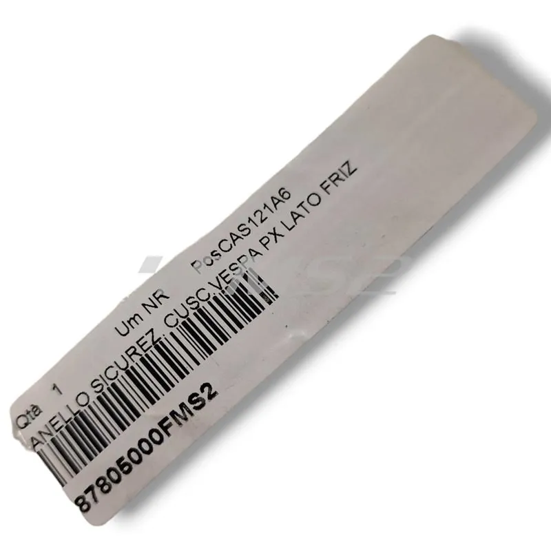 Anello di Sicurezza per Fermare il Cuscinetto Piaggio Vespa PX Lato Frizione - Riparazione Carter Motore - Ricambio 87805000FMS2