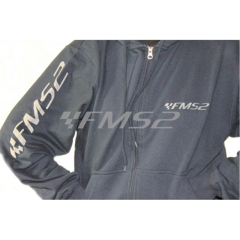 Felpa con cappuccio griffe fms2  blu taglia XL, ricambio 99FELPABLUXL