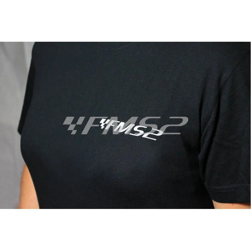 T-shirt fms2 mezza manica in cotone jersey colore nero taglia XS, ricambio 99SHIRTNERAS