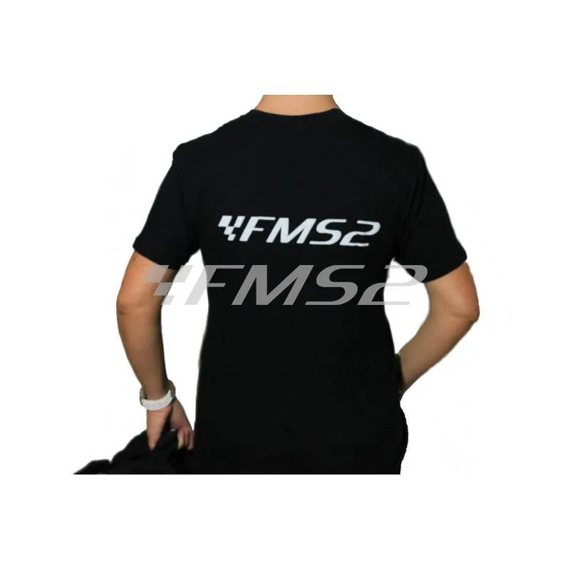T-shirt fms2 mezza manica in cotone jersey colore nero taglia XS, ricambio 99SHIRTNERAS
